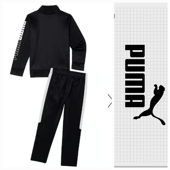 NWT Puma Black and White Tracksuit ~24M - Picture 2 of 6
